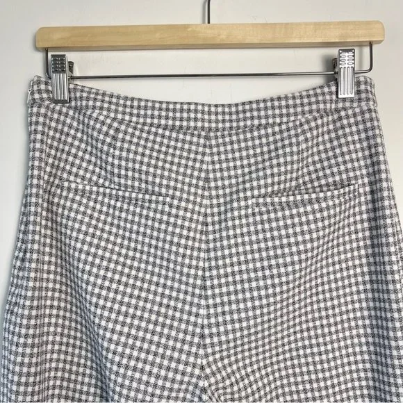 ❌SOLD❌ Aritzia Wilfred Kick Flare Pant High-Waisted Gingham Trouser Pant size 6 - Picture 5 of 11